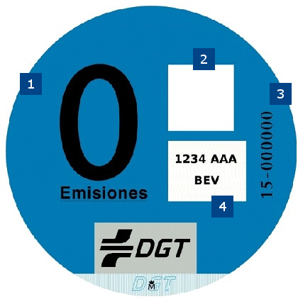 Etiqueta cero DGT