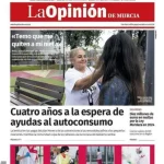 portada de La Opinión de Murcia, 10 de nov 2025