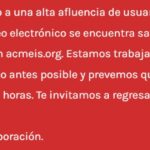 Servidores saturados